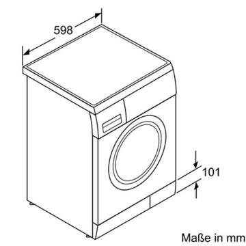 Bosch WAE283ECO Serie 4 Waschmaschine FL / A+++ / 165 kWh/Jahr / 1400 UpM / 7 kg / 10686 Liter/Jahr / ActiveWater spart Wasser und Kosten dank sensorgesteuerter, mehrstufiger Mengenautomatik / weiß - 6