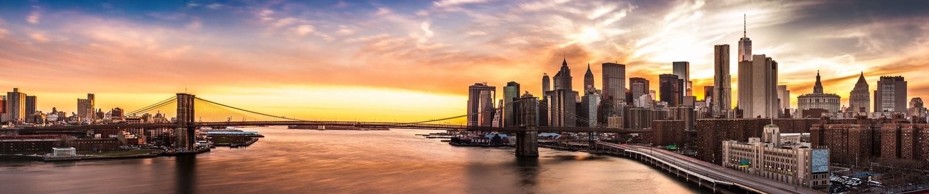 New York Brücke und Skyline