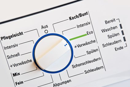 Waschprogramme auf einer Waschmaschine