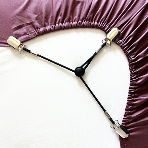 VIVIIHOO Bettlaken Spanngurte 2er Set - Verstellbare Spanner Für Faltenfreie Bettwäsche