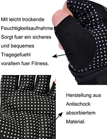 Damen Fitnesshandschuhe mit Handgelenkstütze