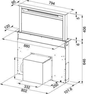 Franke Dawn FDW 908 IB Dunstabzugshaube - 