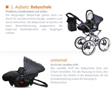 Bergsteiger Venedig Kombikinderwagen 3 in 1