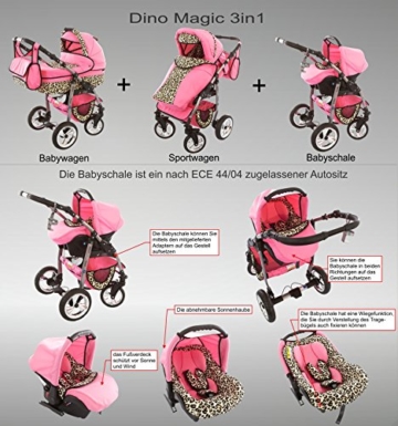 Chilly Kids Dino Kombikinderwagen 3 in 1