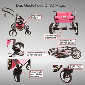 Chilly Kids Dino Kombikinderwagen 3 in 1