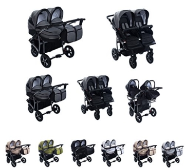 Clamaro Gemini Zwillings Kombikinderwagen 3 in 1