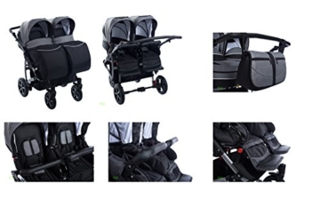 Clamaro Gemini Zwillings Kombikinderwagen 3 in 1