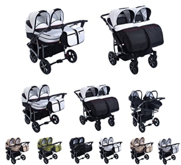 Clamaro Gemini Zwillings Kombikinderwagen 3 in 1