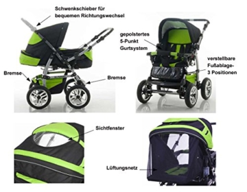 Dein Babyladen Flash Kombikinderwagen 3 in 1
