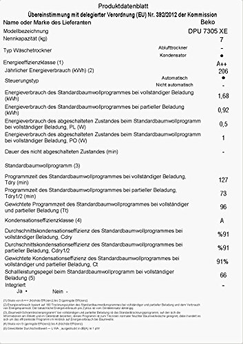 Beko DPU 7305 XE Wärmepumpentrockner