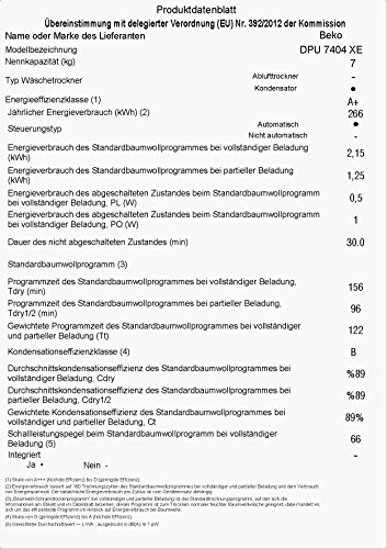 Beko DPU 7404 XE Wärmepumpentrockner