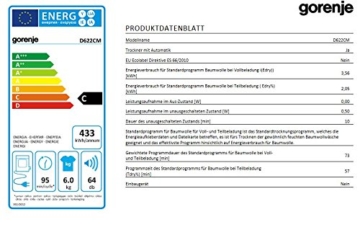 Gorenje D622CM Ablufttrockner